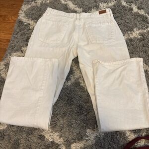 White low rise jeans